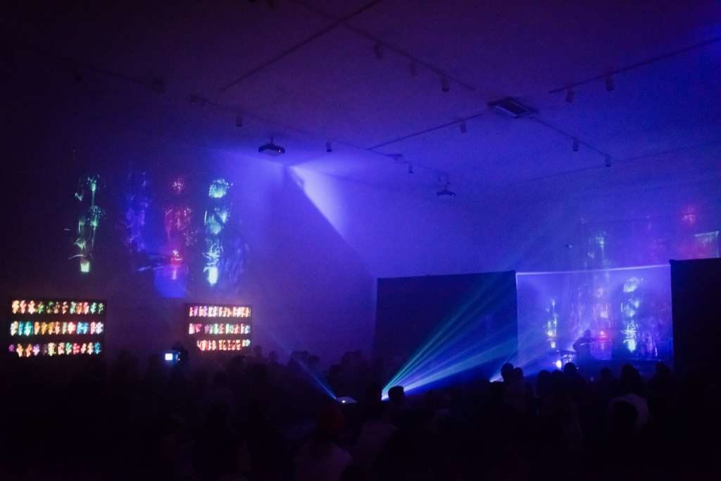 Beach House playing in an Installation show at Icebox Project Space / Crave Arts, Philadelphia