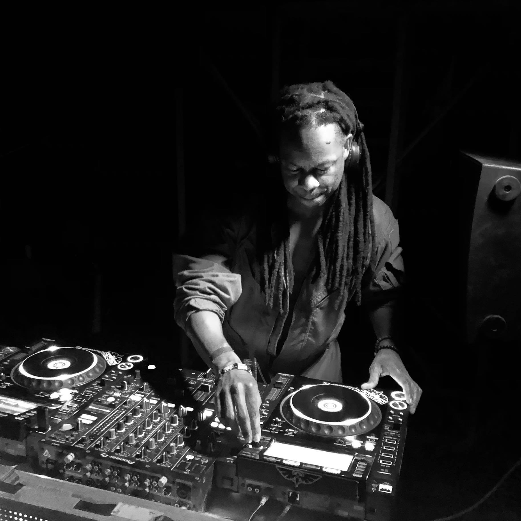 J-KIND DJing at an event