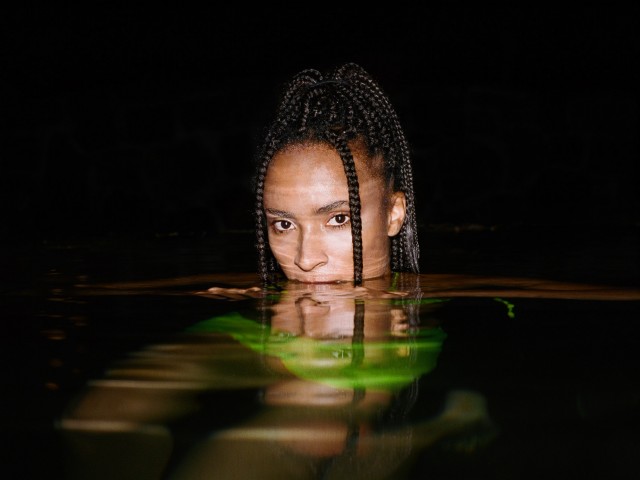 Ouri floating in water